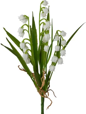 Produktbild von Maiglöckchen Busch künstlich Pflanze Kunstblumen 1 Büschel weiß Länge 23 cm