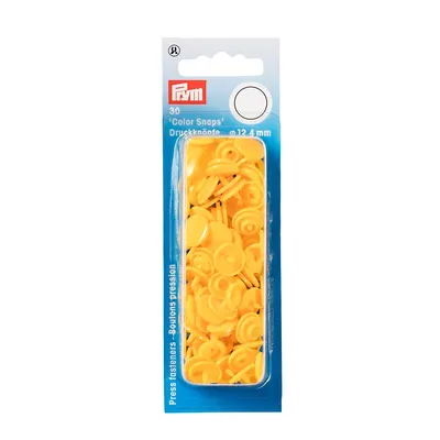 Obrázok produktu pre Prym 393110, Patentové kliešte, Polyoxymetylén (POM), Žltá, Matte, Kolo, 1,24 cm