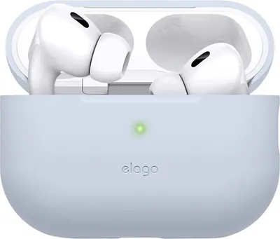 Produktbild von Elago Silikon Basic Case für AirPods Pro 2 Hellblau