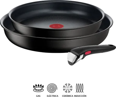 Zdjęcie produktu dla TEFAL - Zestaw patelni Ingenio Unlimited + zdejmowany uchwyt 22/26cm - L7639243