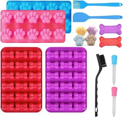 Produktbild von Silikon Backmatte für Hundeplätzchen, Muffin-Form, DIY