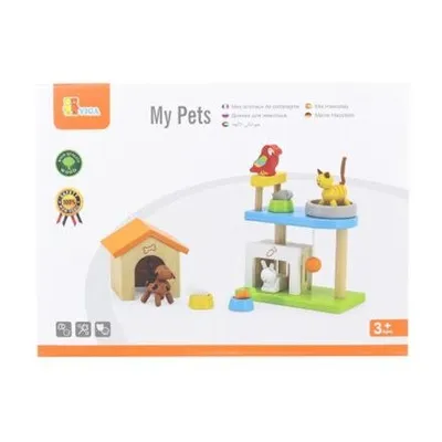 Produktbild von Viga Toys - VIGA Holzspielplatz-Set für Haustiere