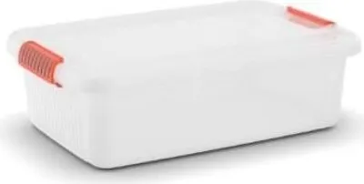 Obrázek produktu pro KIS K Latch Box, Skladovací krabice, Oranžová, Průhledná, Obdélníkový, Jednobarevný, Univerzální, Průhledná