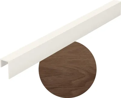 Produktbild von VOX Universalleiste - J-Profil für Fenster- und Türabschlüsse - Universalleiste Kerrafront - PVC Zubehör - Karamell-Eiche