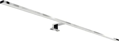 Produktbild von LED Wandleuchte Aluminium Glas IP44 B: 90 cm Chrom länglich 4100 K neutralweiß 1650 lm Modern