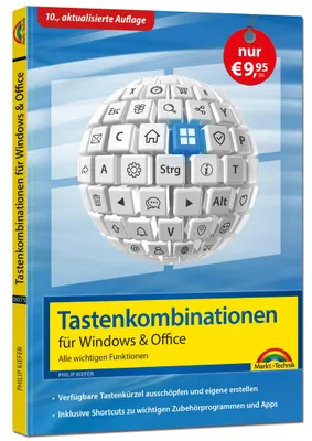 Produktbild von Tastenkombinationen für Windows 11, 10, 8.1, 7 & Microsoft 365, Office 2024 - 2010 - Alle wichtigen Funktionen