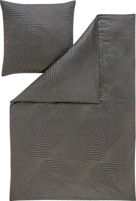 Produktbild von Estella Mako Interlock Jersey Bettwäsche Balthasar schiefer 135x200 cm + 80x80 cm