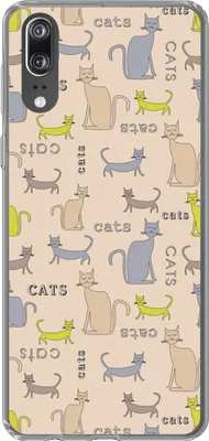 Produktbild von MuchoWow® Handyhülle Schutzhülle Hülle für Telefoonhoesje Huawei P20 Muster - Katze - Zitat - Jungen - Mädchen - Kinder - Kind Silikon Softcase Handy Hülle - Hardcover