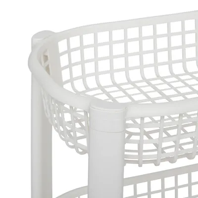 Produktbild von Küchenwagen auf Rädern BASKET, aus Kunststoff, 46,5 x 25,5 x 79 cm