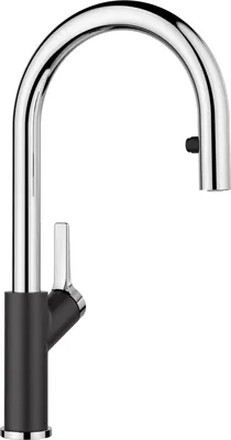 Produktbild von BLANCO CARENA-S Vario SILGRANIT-Look zweifarbig silgranitschwarz/chrom