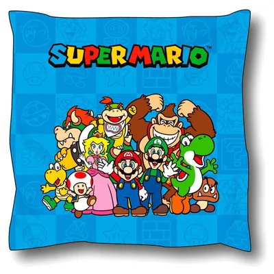 Produktbild von Super Mario Dekokissen 35×35 - Kissenbezug mit Füllung