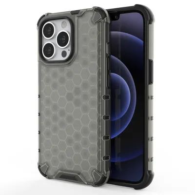 Produktbild von Hurtel Honeycomb, Mantelhülle, Apple, iPhone 13 Pro, 15,5 cm (6.1"), Schwarz