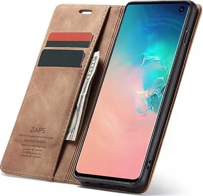 Obrázek produktu pro Pouzdro s klopou na telefon SPACECASE Wallet pro Galaxy S10e Bronze