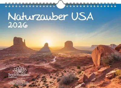 Produktbild von Naturzauber USA DIN A4 Kalender für 2026 Amerika Natur Reise Land Urlaub - Seelenzauber