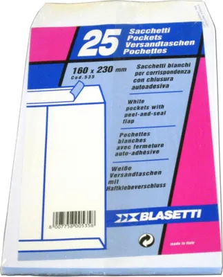 Zdjęcie produktu dla Blasetti 0535, Biały, Papier, 80 g/m², 160 mm, 230 mm, 25 szt.