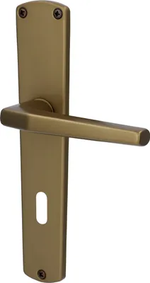 Produktbild von Alpertec BB-Langschildgarnitur Phil Aluminium F4 bronze abgerundet