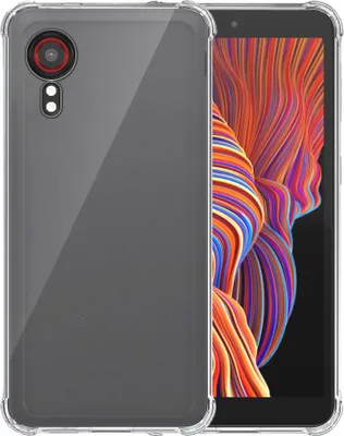 Immagine prodotto di Smartphonica Custodia per telefono adatta per Samsung Galaxy Xcover 5 trasparente antiurto - Custodia antiurto TPU SIlicone Backcover con paraurti trasparente