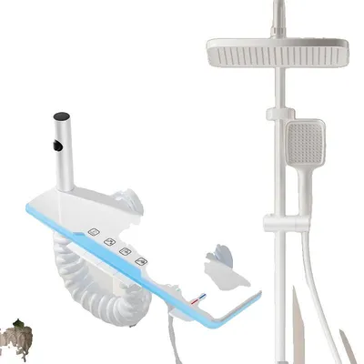 Zdjęcie produktu dla Zestaw prysznicowy, wyświetlacz temperatury LED, regulacja wysokości, gorąca/zimna/biała