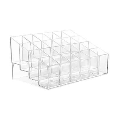Produktbild von 24-Grid Clear Lipstick Nagellack Kosmetischer Speicherbox-Organizer Display Standorte