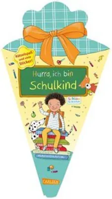 Immagine prodotto di Schlau für die Schule: Hurra, ich bin Schulkind (Schultüte mint/gelb)