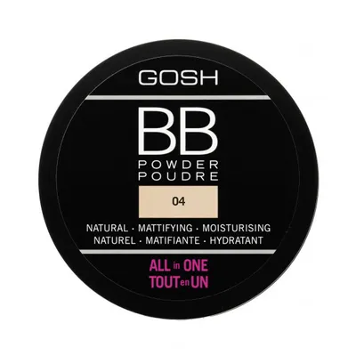 Obrázek produktu pro GOSH BB Powder, Univerzální, Všechny odstíny pleti, Beige, Dávkovač, Stlačený pudr, Matný
