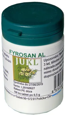Produktbild von JUKL Fyrosan AL, 100 Tabletten, 50 g