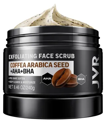 Productafbeelding van Gezichtsmasker voor mannen, verwijdert meeëters en onzuiverheden, met koffie-extract, 240 ml