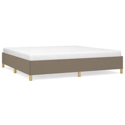 Produktbild von vidaXL Bettgestell ohne Matratze Taupe 200x200 cm Stoff