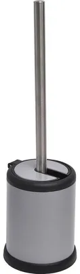 Produktbild von Toilettenbürste aus metall mit aufklappbarem deckel - mattgrau - Tendance