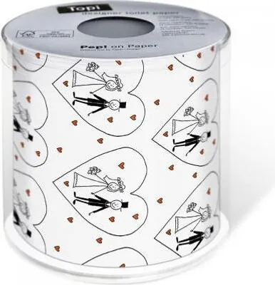 Produktbild von Toilettenpapier Rolle bedruckt Wedding - Hochzeit