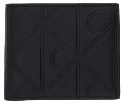 Produktbild von Calvin Klein XL EMBLEM AOP EMBO?SS BILLFOLD Herren Brieftasche Schwarz : Größe - UNICA Größe: UNICA