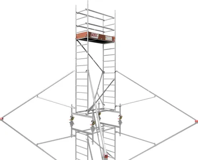 Produktbild von ALTEC Rollfix 500 | inkl. Rollen (Ø 150 mm) | Standardtraverse | 4x Dreieckausleger | Rollgerüst