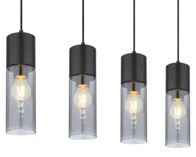 Obrázok produktu pre Globo Lighting závesné svietidlo kov čierna matná, 4x E27