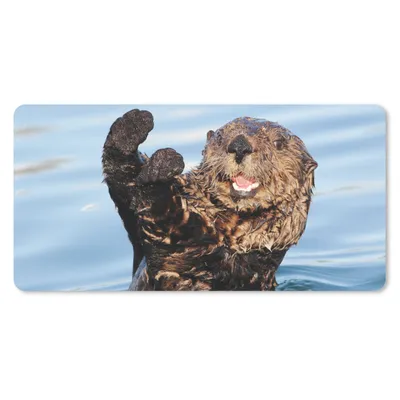 Produktbild von MuchoWow® Mauspad Mousepad Otter im Wasser 60x30 cm - Mousepads - Maus Mat - Pad - Mausunterlage - Nachhaltig