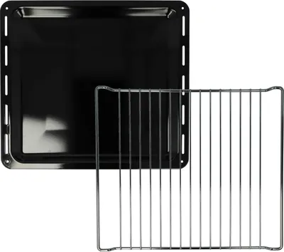 Produktbild von vhbwx Backblech, Gitterrost (2-tlg. Set) für diverse Backöfen - 42 x 37 x 2,3 cm