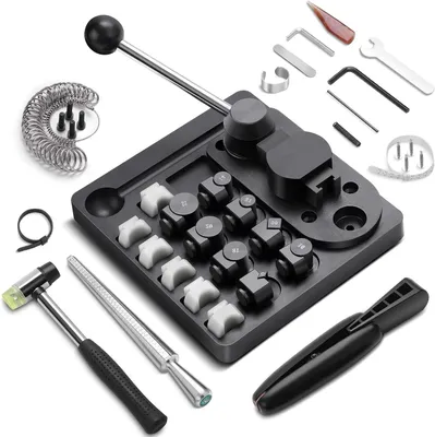 Productafbeelding van Ringbuigapparaat set - Sieraden maken - Ringen vormen - Inclusief meetinstrument - 30-delig - Zwart