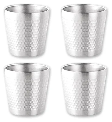 Obrázok produktu pre Nerezová hrnček 175 ml – Stohovateľný hrnček – Odolný proti rozbitiu – Bez BPA – Vhodný na kemping/piknik – Vyrobený z kvalitnej nerezovej ocele 304
