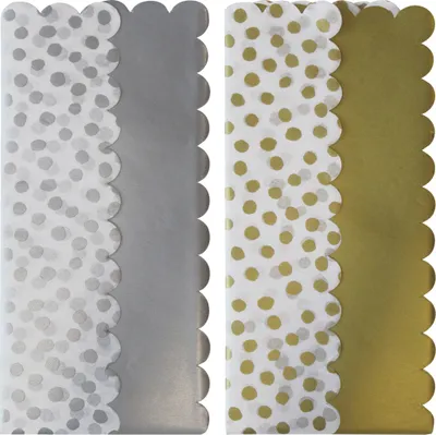 Produktbild von Clairefontaine 12x Seidenpapier, 6Bl 50x70 cm, Punkte, sortiert - 24294-GSC