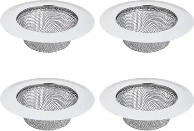 Immagine prodotto di Set portasapone per doccia, bagno e cucina, 7,3 cm, in acciaio inossidabile, 4 pezzi
