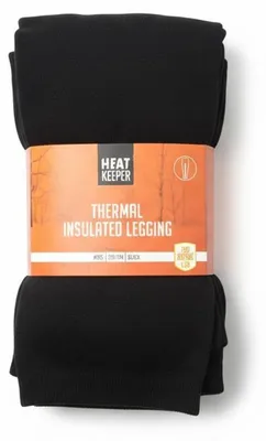 Produktbild von HEAT KEEPER Kinder Thermo Leggings Schwarz Gr. 128/134 Winter Unterhose TOG 1.28