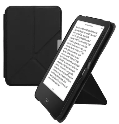 Produktbild von kwmobile 34451.01, Flip case, Schwarz, Tolino, Kunstleder, Vision 1 / 2 / 3 / 4 HD, Stoßfest, Kratzresistent, Schockresistent