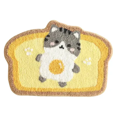 Produktbild von Saugfähige Duschmatte mit Anti-Rutsch-Noppen – Flauschiger Teppich für Badezimmer 50×80 cm