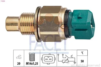 Produktbild von FACET 7.3554 Kühlmitteltemperatursensor für CITROËN Berlingo / Berlingo First (MF, GJK, GFK) passend für PEUGEOT 306 Schrägheck (7A, 7C, N3, N5)