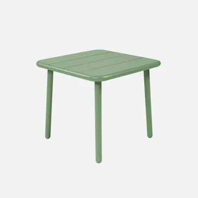 Immagine prodotto di Tavolino da giardino quadrato in acciaio, 45 cm, Verde