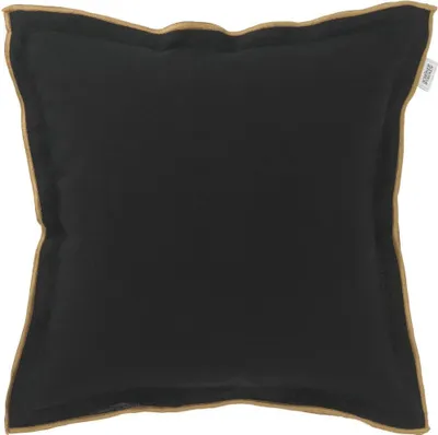 Produktbild von Schöner Wohnen Zierkissenhülle ohne Füllung Look Farbe schwarz Größe 38x38 cm