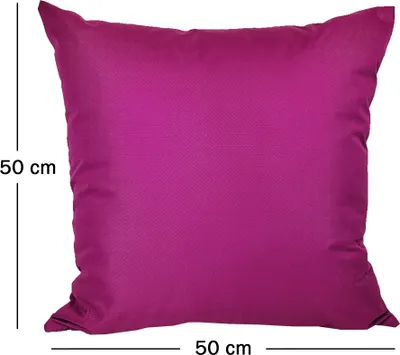 Produktbild von JACK 2er Set 50x50cm Outdoor Kissenhülle Kissenbezug Wasserfest Sitzkissen Lounge Kissen Garten Stuhl Lotus Effekt, Farbe:Beere