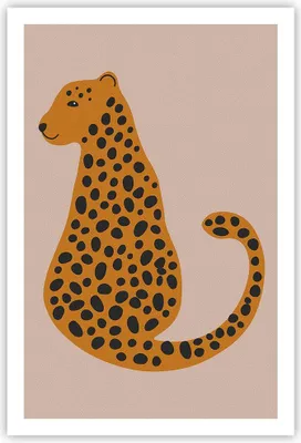 Produktbild von Poster - Poster ohne Rahmen - Panther Grafik Leopard - 61x91,5 cm - Wand Bild - Wanddeko - Wandbilder - Kunstposter - Wandposter - Bilder - Kunstdruck - Wanddekoration - Wandbild - P2XPA61x91-4893