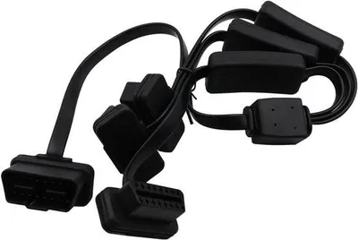 Obrázek produktu pro OBDII Y-rozbočovací kabel, 16pinový prodlužovací kabel 60 cm s přepínačem
