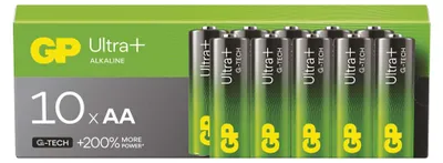 Alkalická baterie GP Ultra Plus AA (LR6), 10 ks