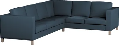 Produktbild von Dekoria Bezug für Karlanda Sofa Ecke links, Dunkelblau, 36cm x 30cm x 50cm